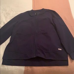 Figs Scrub Bellery Jacket- Navy